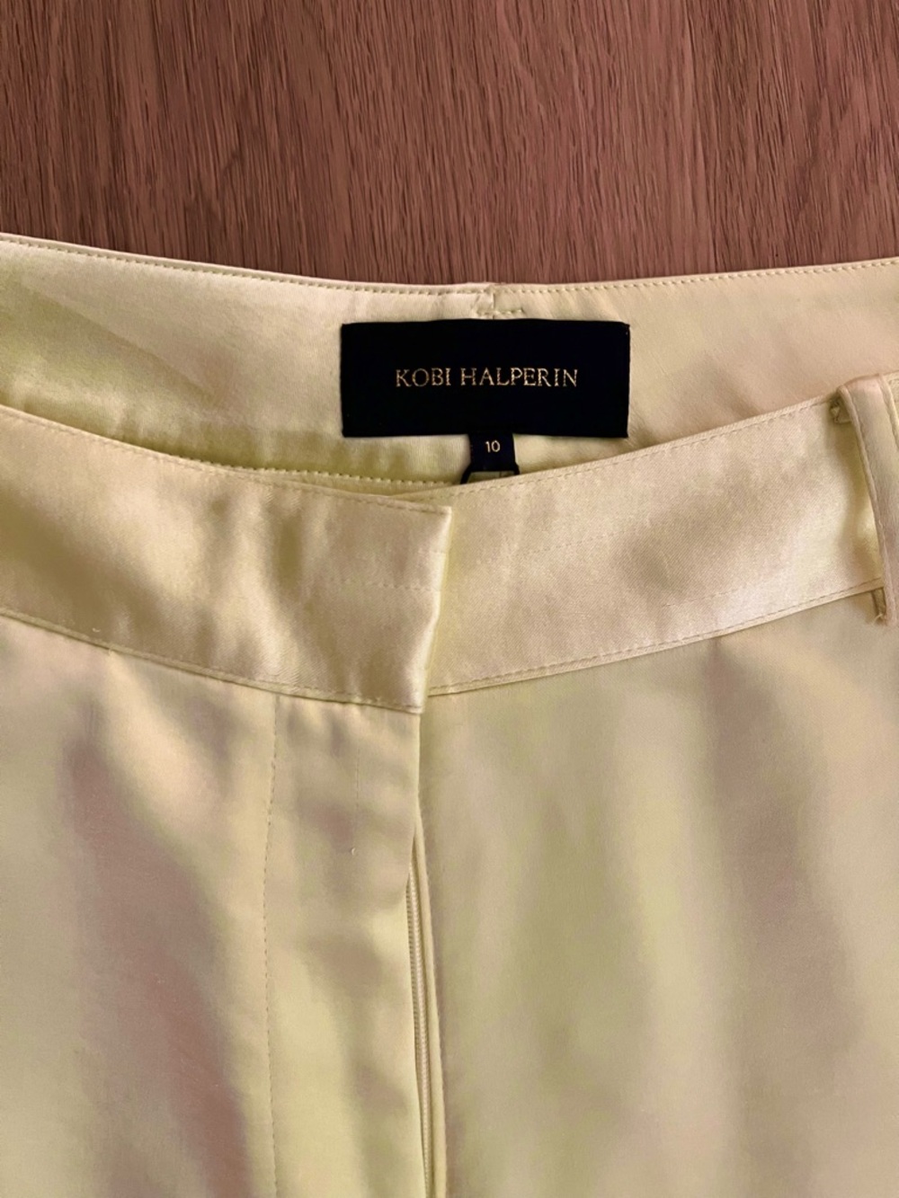 Kobi Halperin Neon Yellow High-Waist Tailored Trousers